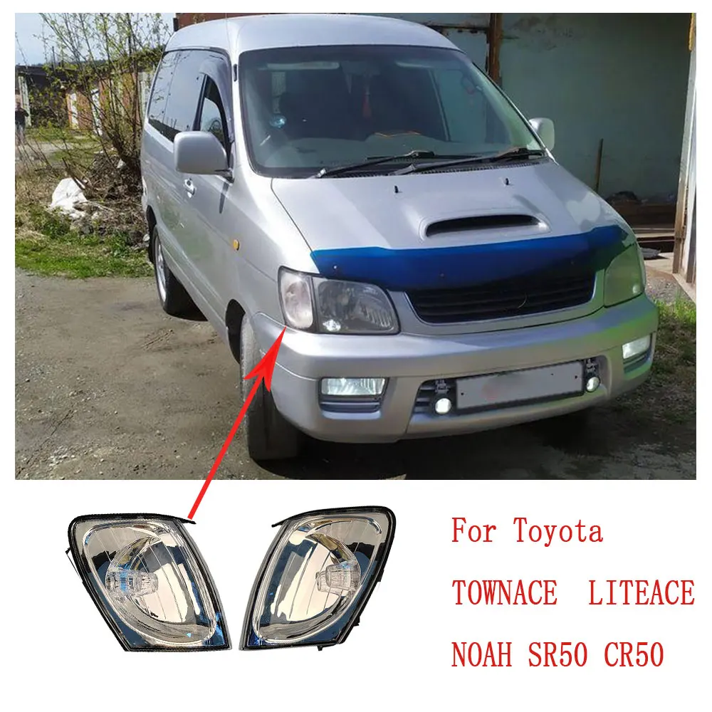 

Пара передних указателей поворота для Toyota TOWNACE LITEACE NOAH SR50 CR50 1999 2000 2001 2002, угловые фонари