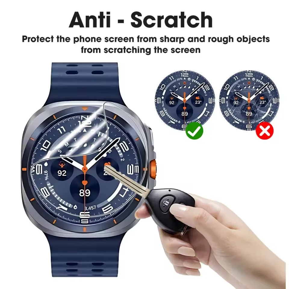 3Pcs Soft Hydrogel Film for Samsung Galaxy Watch 8 40mm 44mm Watch Ultra 47mm Watch7 6 5 4 Classic Soft Screen Protectors image 4