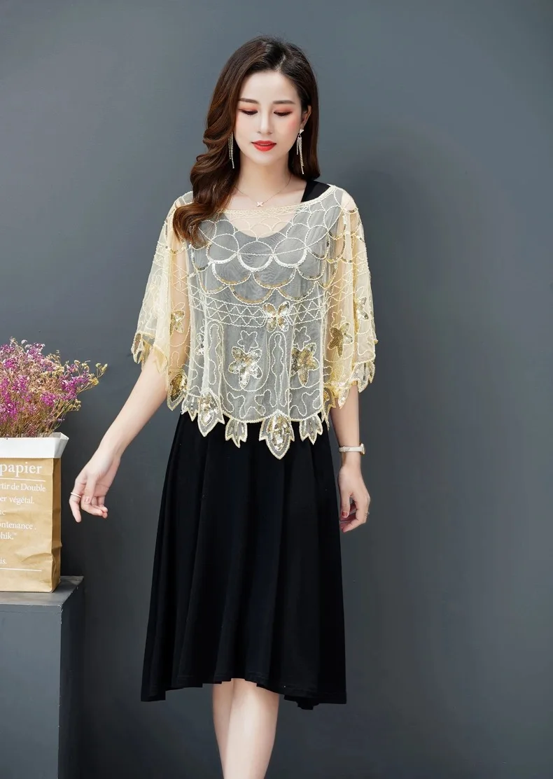2026 New plus Size Women's High End Cover up Shirt Outerwear Shoulder Shawl Sun Protection Thin Style Cross Border Clothing