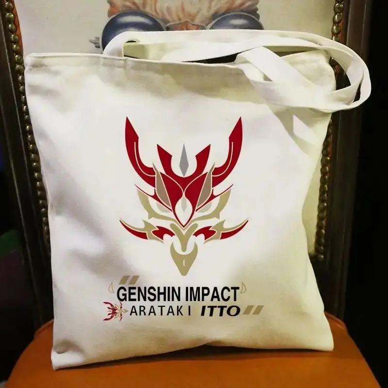 

Genshin Impact Yaoyao Naxi Da Wan Ye Merchandise Canvas Two-Dimensional Portable High-Value Student Shoulder Bag Trendy Brand