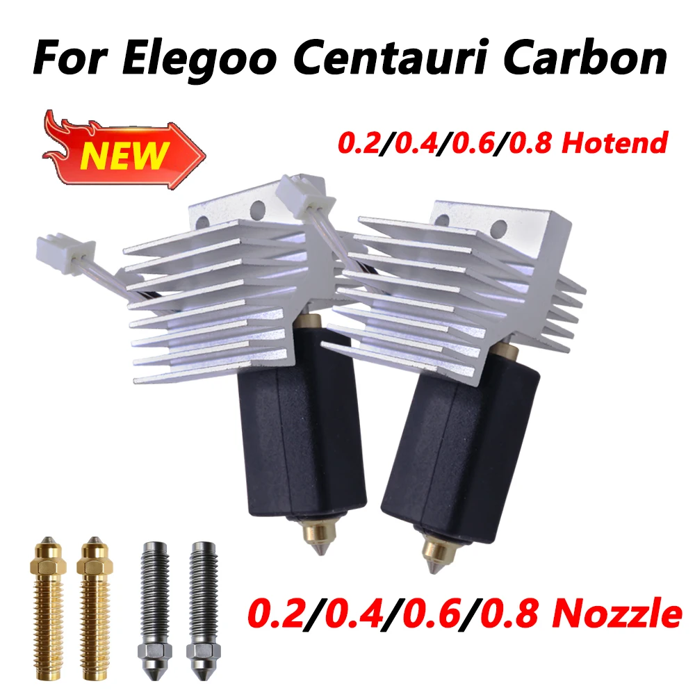 Upgrade elegoo CC hotend 0.2/0.4/0.6/0.8mm Assembled Extrude