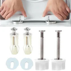 Top Fix Toilet Seat Screws Nut Cover Lid Pan Fixing WC Blind Hole Fitting Kits Universal Bathroom Accessories Replacement