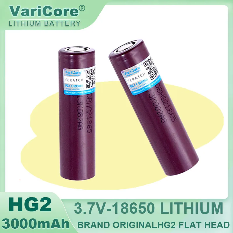 New Original HG2 18650 3000mAh battery 3.6V discharge 20A, dedicated 3.7v 4.2v Power Rechargeable batteries