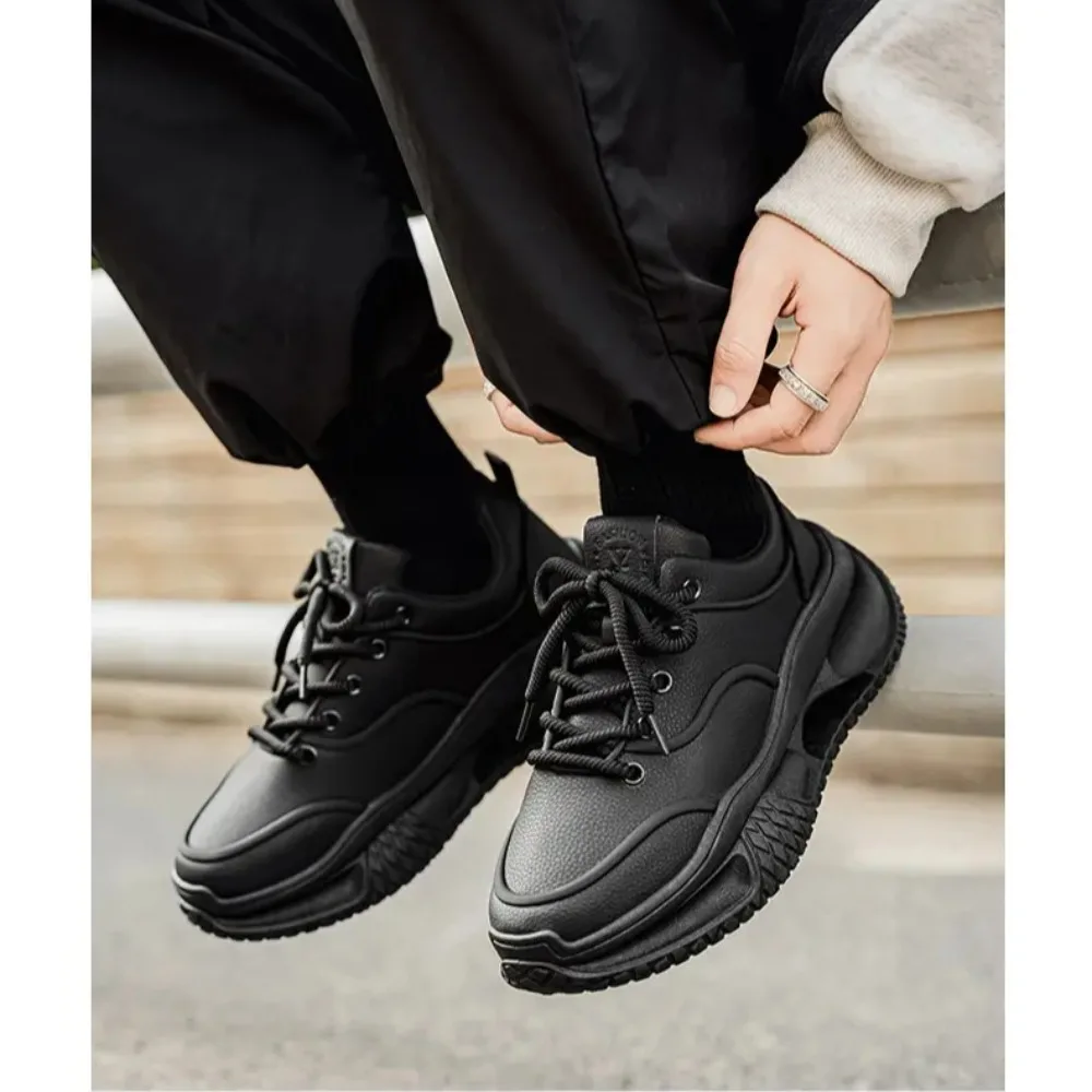 

New Men's Thick Soled Men's Shoes Casual Sports Shoes Running Shoes Outdoor Plus Size Hiking and Mountaineering Shoes Anti Slip