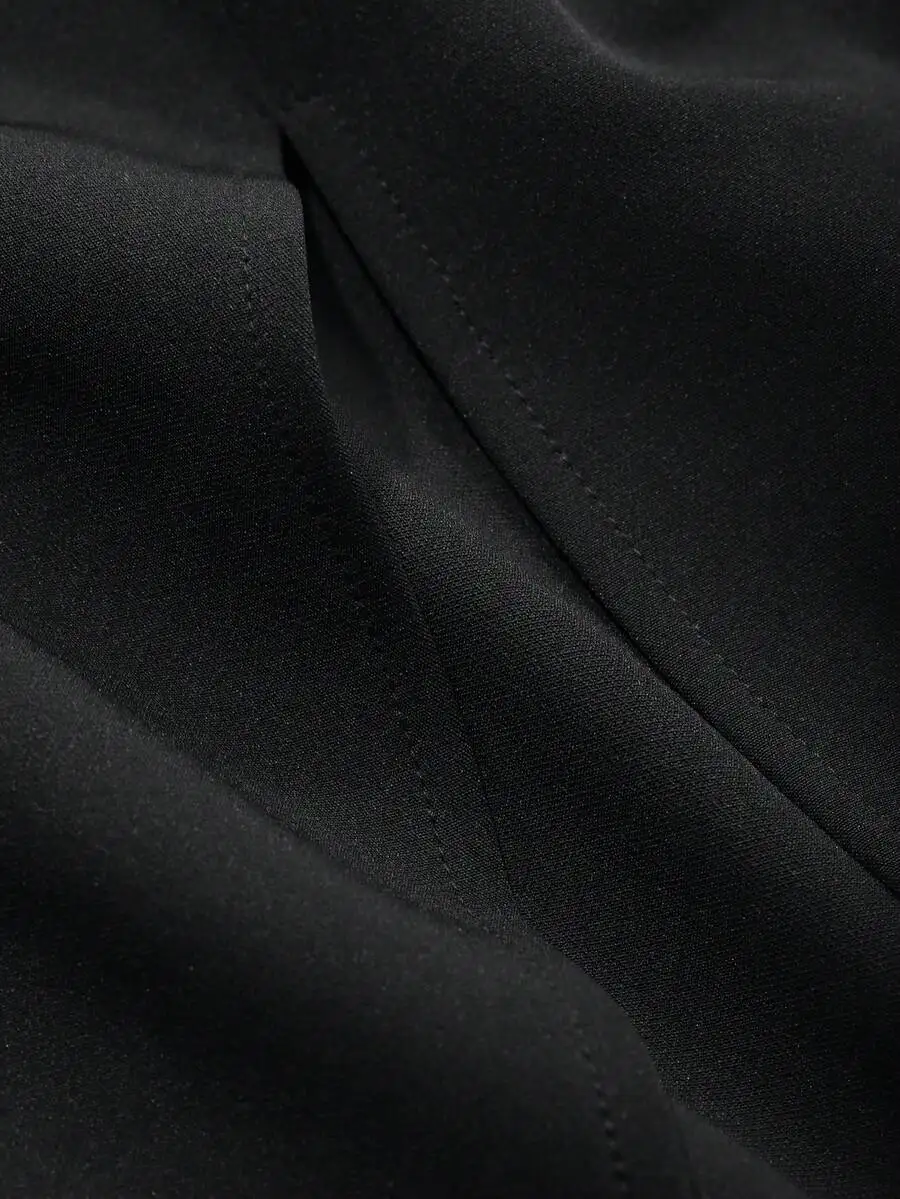 

Womens Long Straight Solid Color Casual Commute Skirt