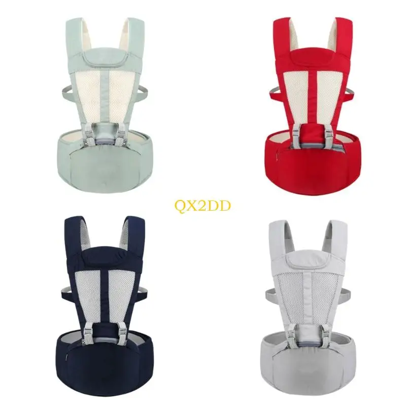 

Double Position Baby Carrying Device Front Facing & Hip Mode Breathable Wide Padded Shoulder Straps 20kg Bearing
