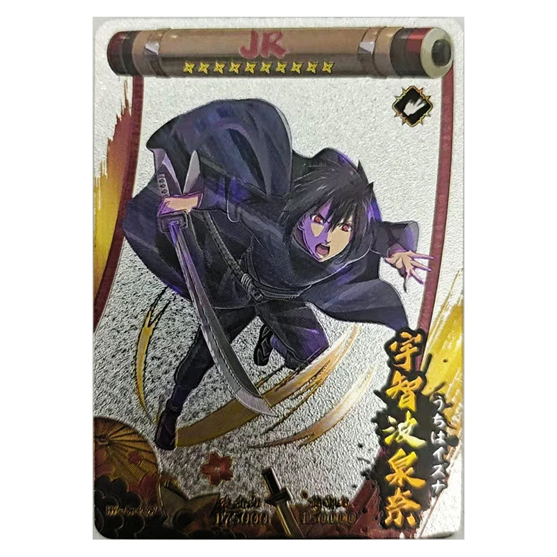 Anime NARUTO Rare JR Game Uchiha Obito Gaara Haruno Sakura Kakuzu Jiraiya Tsunade Izuna Collectible Cards Birthday Toy Gift