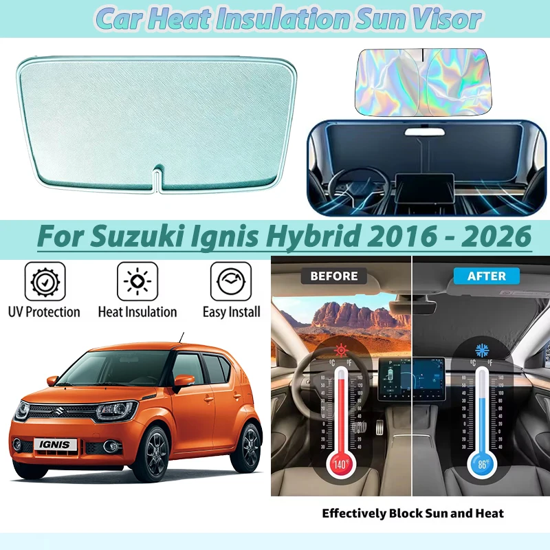 

Front Sunshade For Suzuki Ignis 2017 Hybrid 2016 - 2026 BodyKit Accessories Window Sun Protection UV Sunscreen Parts