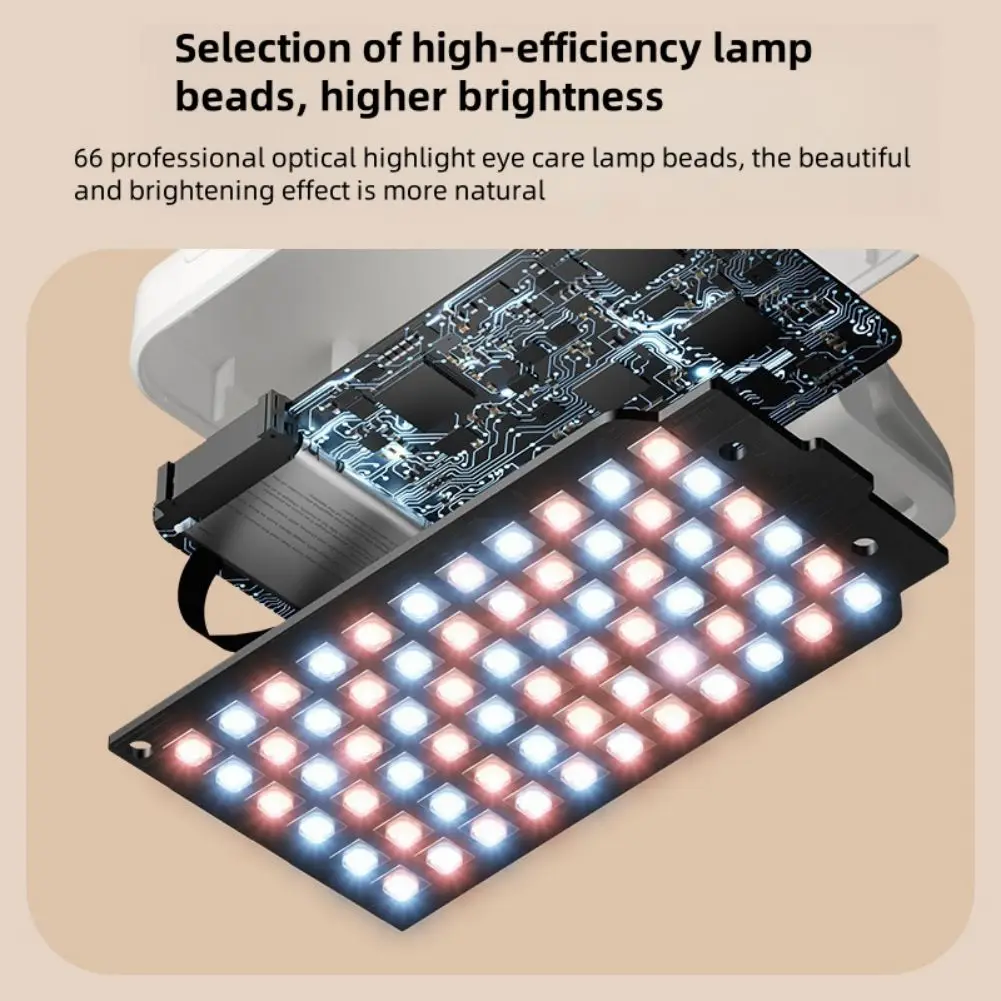 LED Clip-On Video Light For Phone 5 Brightness Levels + 3 Color Modes 360° Adjustable Lamp For Selfies Zoom Calls Makeup