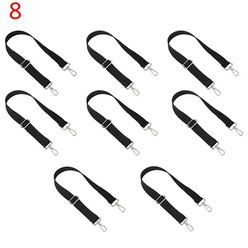 

【EFFICIENT 】Elastic Leg Straps 8 Pcs For Horse Blankets, Adjustable Length 24 To 42 Inches, Double Swivel Snap Replacement