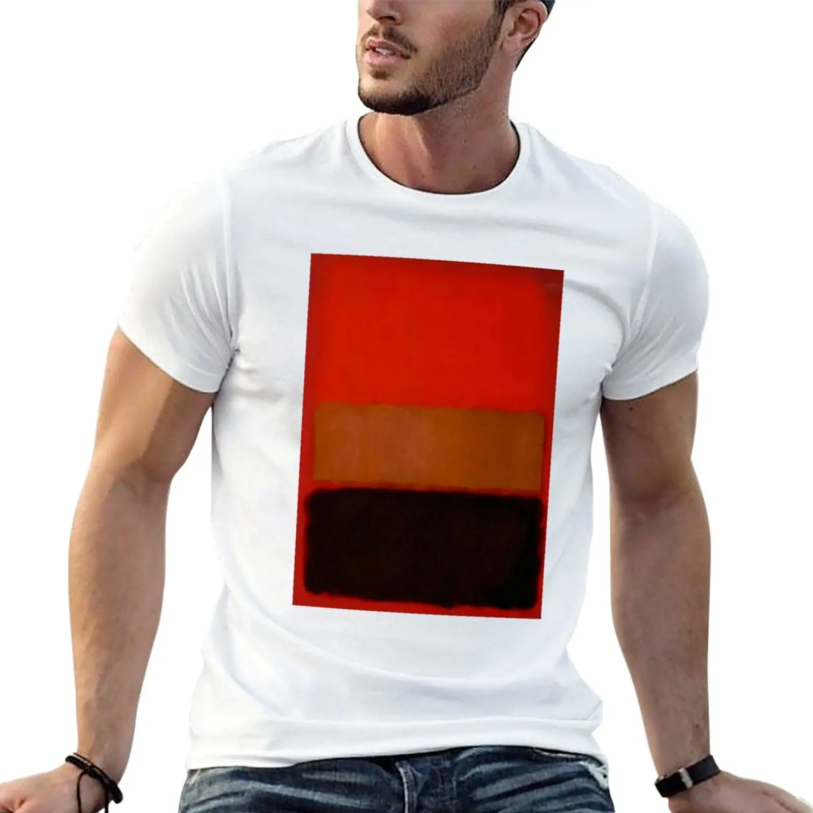 

New mark rothko painting, red, black, brown, artwork by mark rothko T-Shirt custom t shirts funny t shirts Men's t-shirt