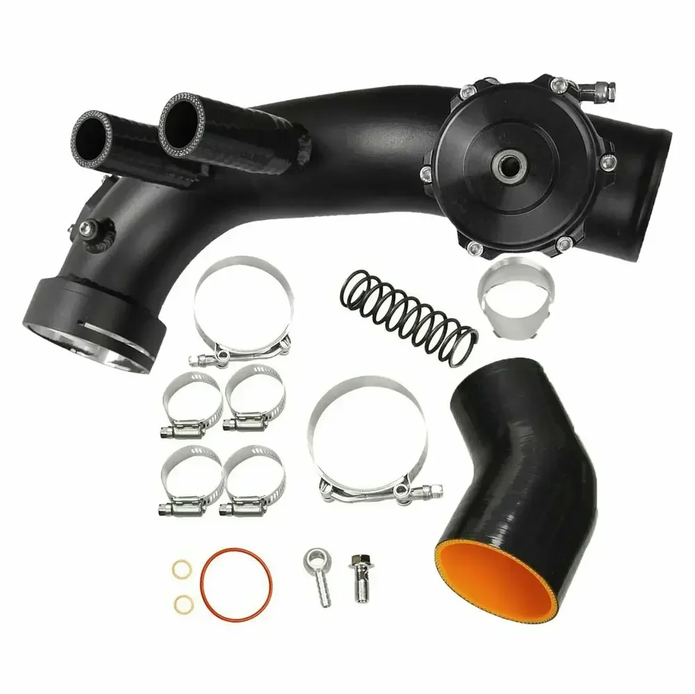 AIR INTAKE TURBO CHARGE HARD PIPE KIT 50MM BOV FOR BMW N54 E88 E90 E92 135i 335i 335 Charge Pipe Kit + TiAL Flange + 50mm Bov