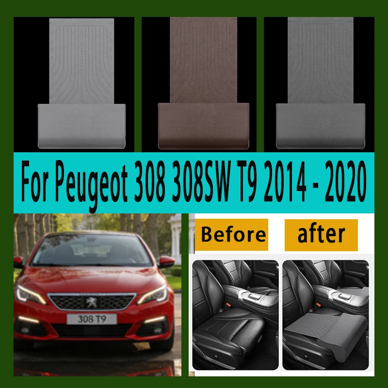 

For Peugeot 308 308SW T9 2014 - 2020 Car Seat Leg Support Extension Mat support pad Seat extension leg pad