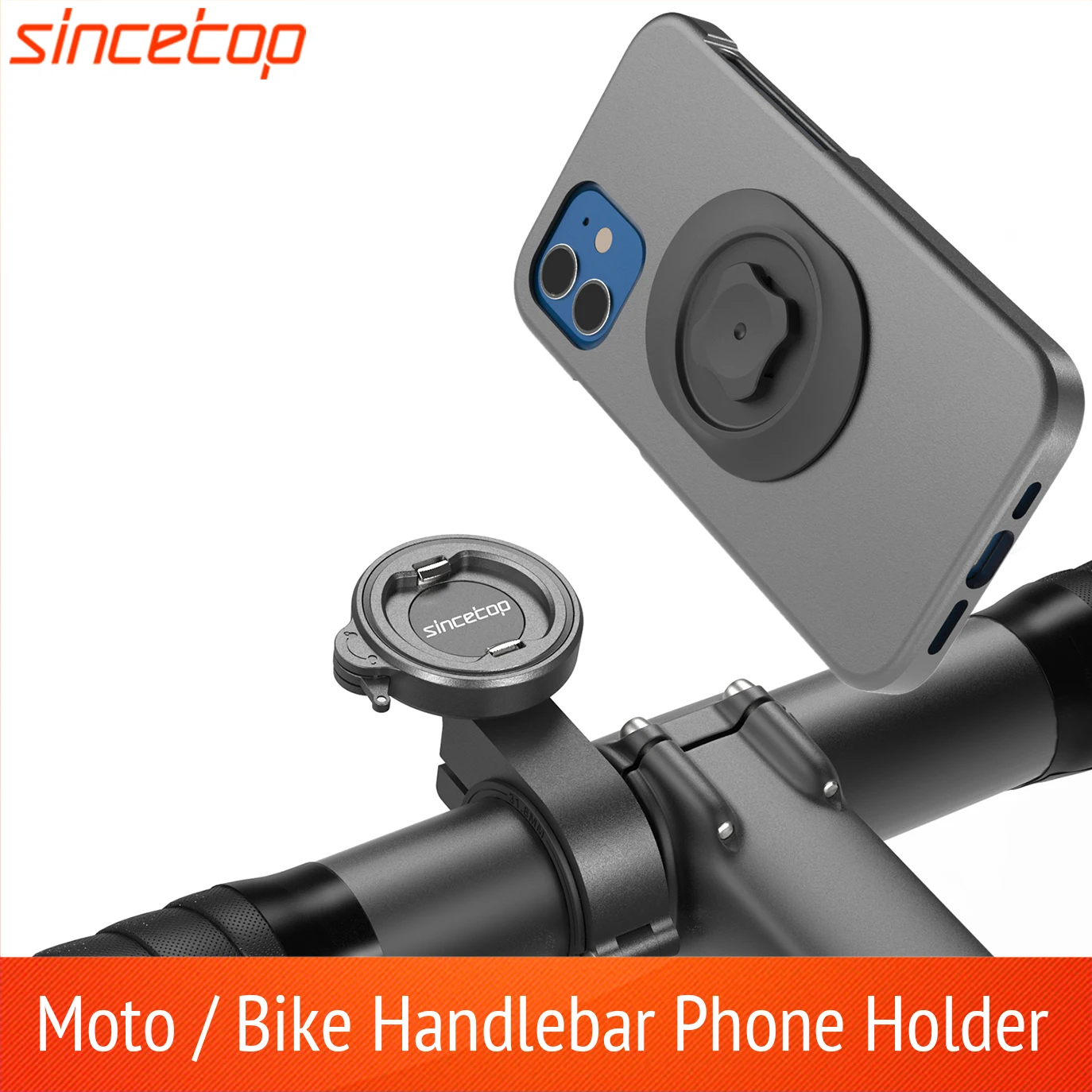 Bike Phone Holder, Motorcycle Handlebar Phone Mount,Quick Lock & Release Mountain/Road Bicycle/MTB/Scooter/Electric Phone Stand