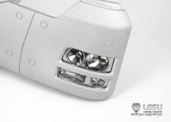 LESU für 1/14 Tamiya TGS LKW-Modellauto-Kabine Metall-Stoßstange – Detail 2