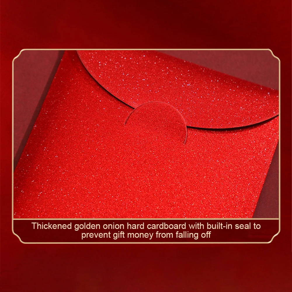 Nieuwjaar Rode Enveloppen Veelbelovend Symbool Lentefestival Rode Enveloppen Symbolische Nieuwjaarscadeau Vergulde Rode Envelop Nieuwjaarstas