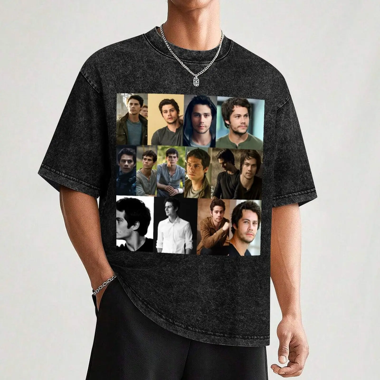 Dylan O Brien collage T-Shirt Lightweight Running Sports T-Shirt