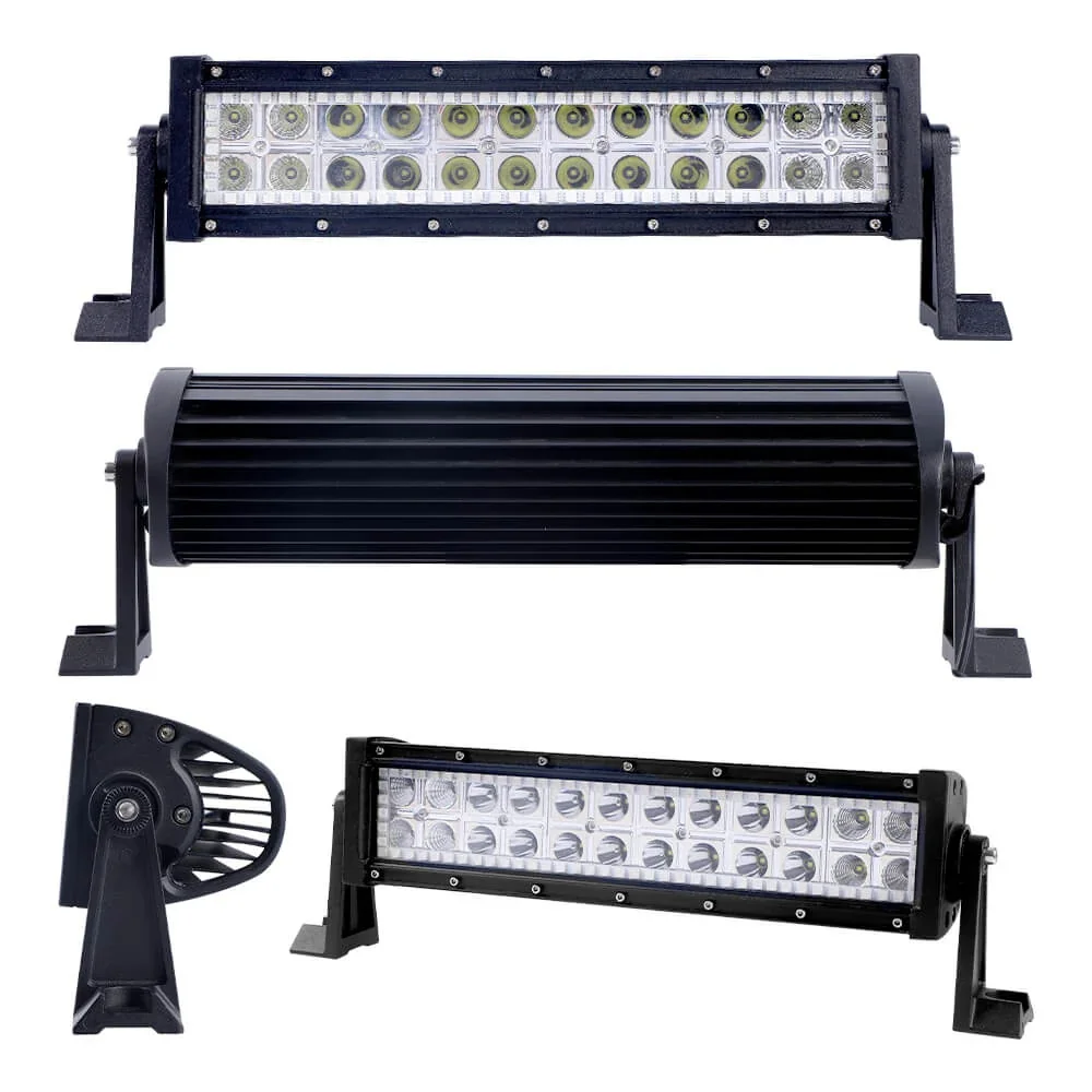 شريط إضاءة LED Halo RGB مقاس 13.5 بوصة 72 وات، مع أوضاع وامضة مطاردة، شعاع كومبو للفيضانات على الشاحنة ATV UTV للطرق الوعرة لسيارة جيب