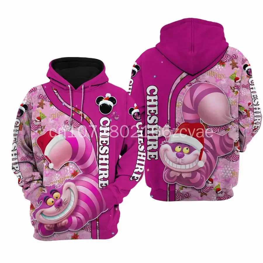 New Alice in Wonderland The Cheshire Cat men women Cartoon 3D Print HighZipper/ Hoodies design Pullover Cool Tops