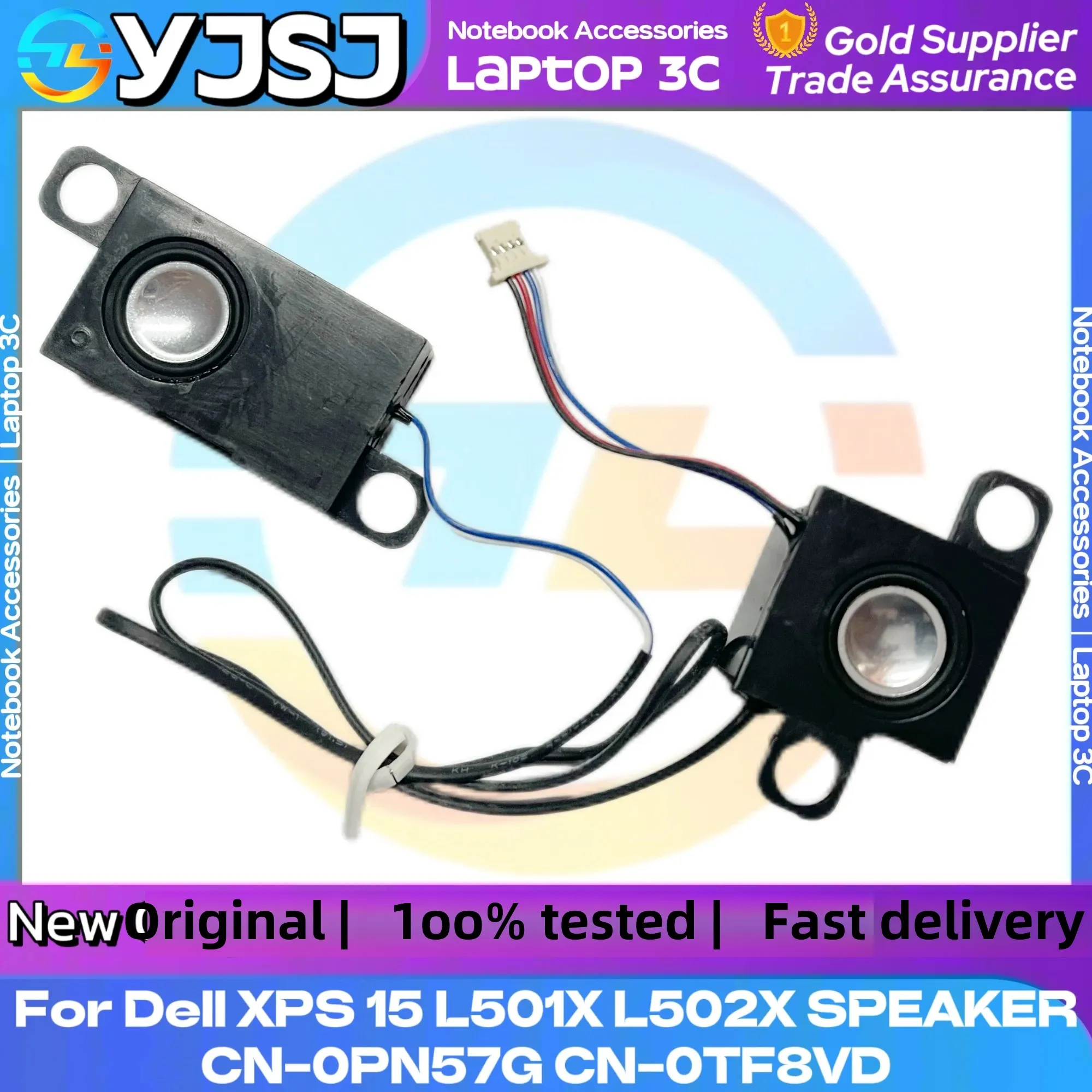 New Laptop Speakers for Dell XPS 15 L501X L502X Subwoofer Left and Right Speaker Assembly 0PN57G 0TF8VD Tested