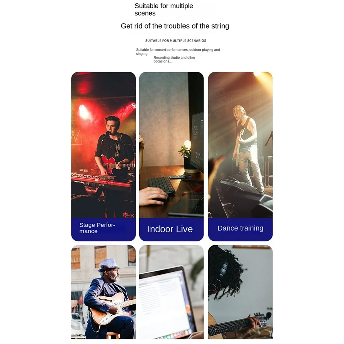 정성적 인 새로운 2.4G XLR 어댑터 시스템 무선 마이크 송신기 수신기 다이나믹 마이크 기타 오디오 Mi에 적합