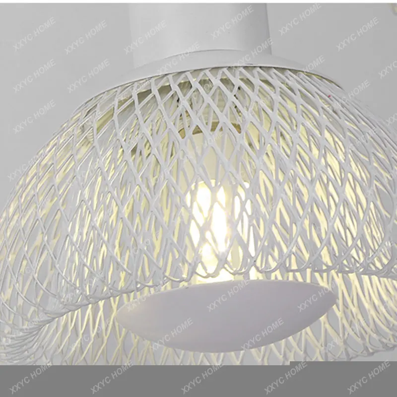 Patent Design Retro Industrial Style Iron Mesh Ceiling Chandelier  Dining Table Living Room Bedroom Staircase LED Indoor Decor