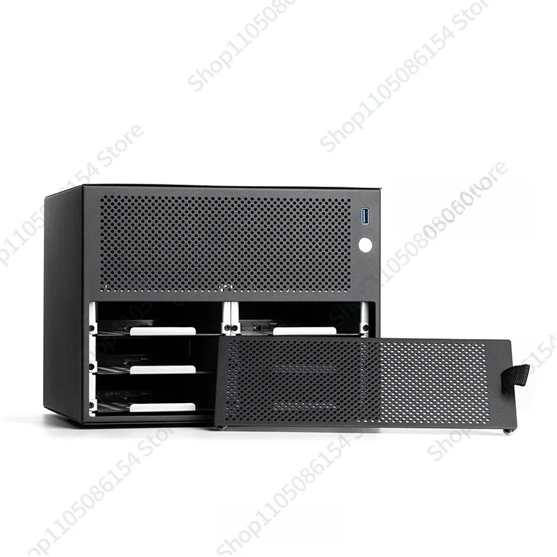 

DIY Desktop Storage Server Small Chassis S6 Six Disk NAS Chassis Support itx main board