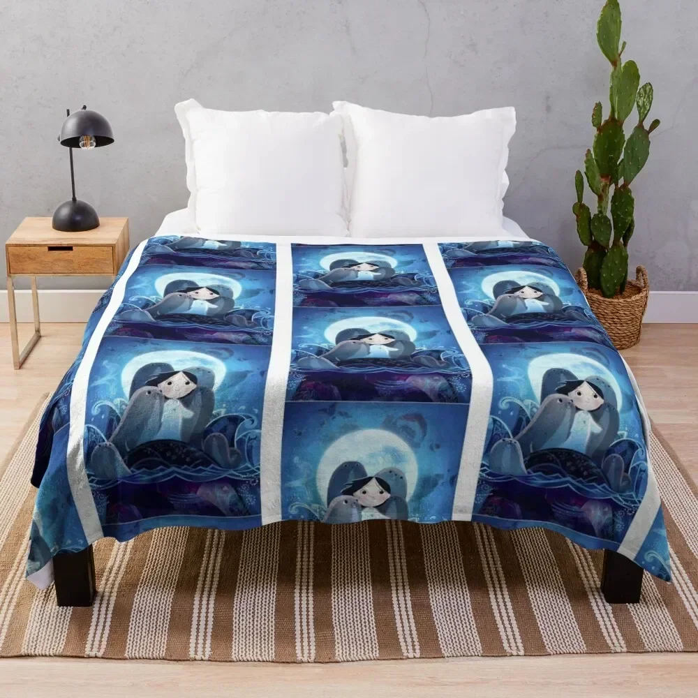 

Song Of The Sea Throw Blanket Anti Shedding Soft Fuzzy Blanket for Home