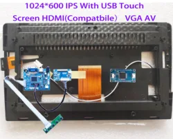 9 Inch IPS LCD Monitor 1024*600 With 2.5D Sensor Digitizer USB Controller Driver Board For CARPC DIY Carputer Win7 8 10