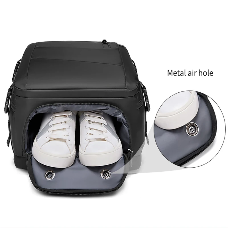 Imagem -04 - Mochila de Viagem Impermeável para Homens e Mulheres Bagpacks para Laptop de Carregamento Usb Mochila Escolar Leve Bolsas de Bagagem com Bolso para Sapatos 18