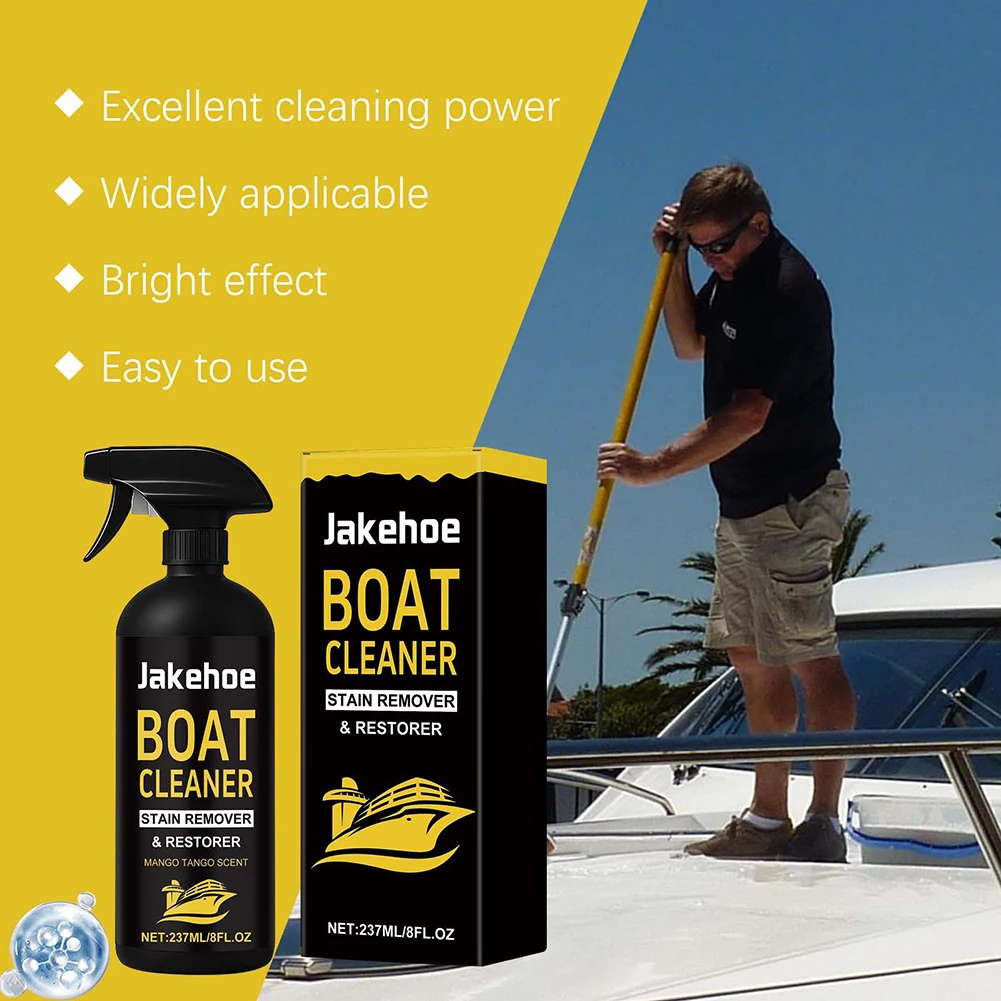 Boat Hull Cleaner For Fiberglass Professional Removing Stubborn Stains Gelcoat Stain Remover Spray Boat Cleaning Supplies