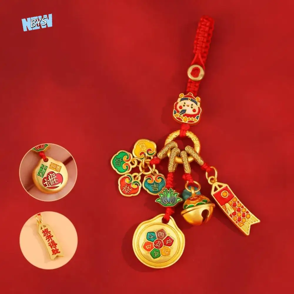 

Fashion Rope Hangings Chinese Style Keychain Phone Lanyard Jewelry Pendant Key Chains Bag Charm Good Luck Car Keyring Unisex