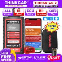 THINKCAR THINKDIAG 2 Ediag Plus CAN FD All Systems 15 Reset Services ECU Coding OBD2 Scanner Car Diagnostic Tool