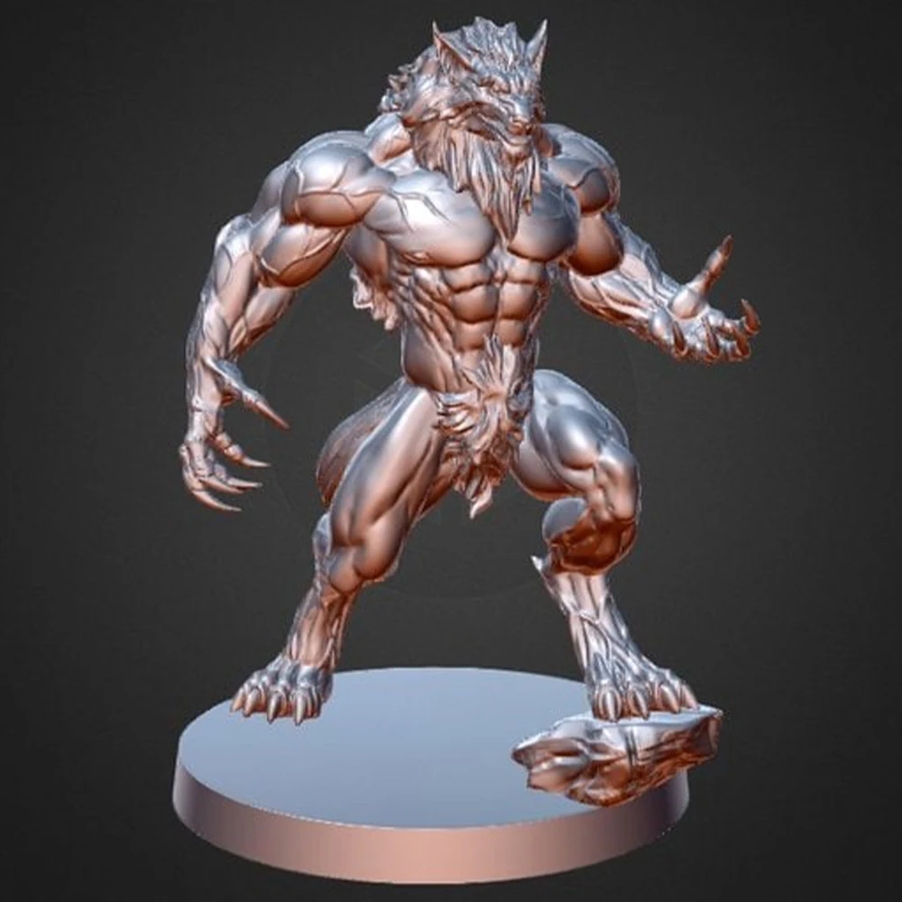 

1/24 Werewolf Reisn Model Figure Toy Collectible Craft Unassembled Miniature Reduction Statue Unpainted Kit