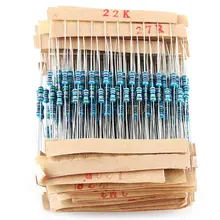 2600pcs Assorted Metal Film Resistors 1 4W 1% #6