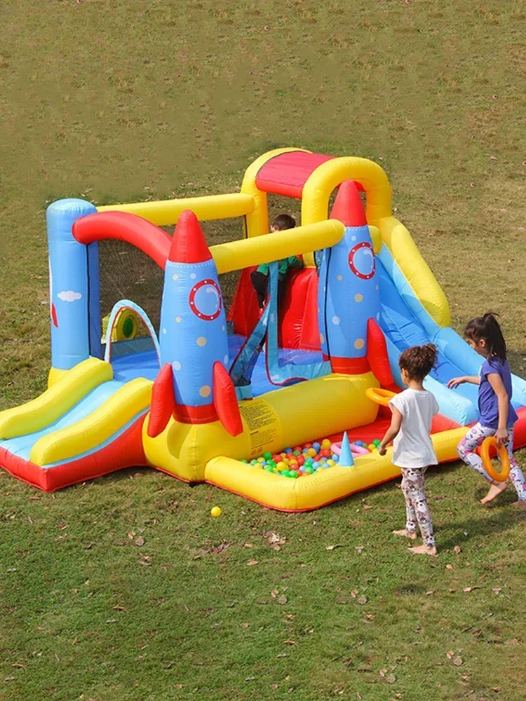 Inflatable Castle Indoor Small Trampoline Slide Climbing Wall Naughty Castle