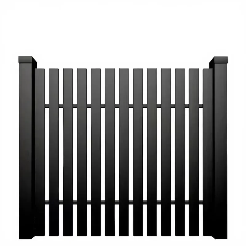 Aluminum Alloy Retractable Automatic Swing Fence Waterproof Modern 3D Design Small Yard Villa Railing Courtyard Wall Outdoor