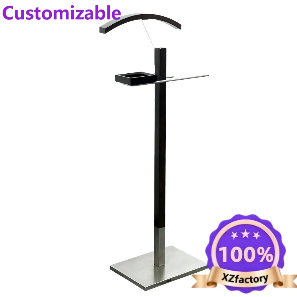 Factory Direct 2026 High-end simple and retractable floor-to-ceiling coat rack Hotel B & B Beech stainless steel suite Vertical
