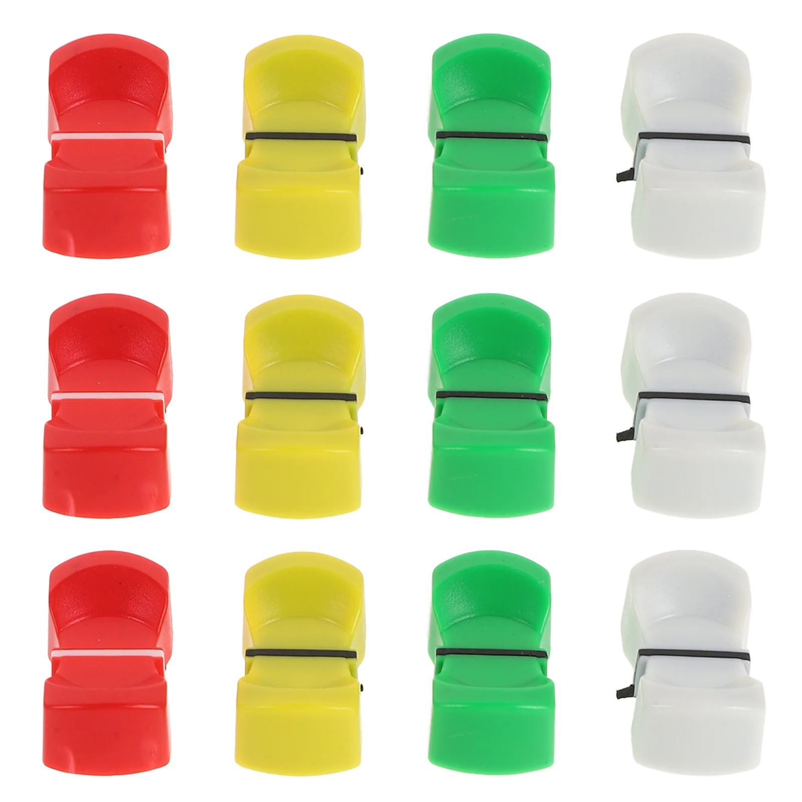 

50Pcs Plastic Slider Caps for Mixer Fader Knobs Replacement Console Audio Controls Smooth Performance No Tools Required