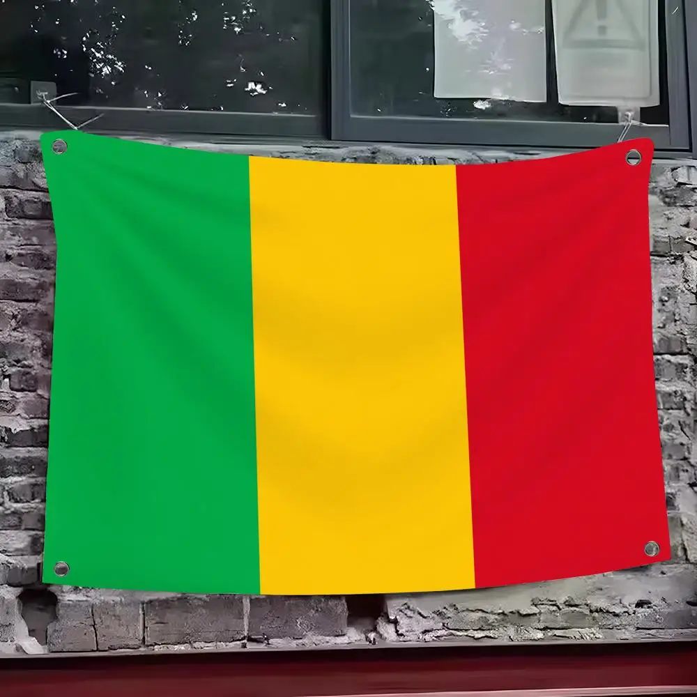 Mali Flags Custom Wall Hanging Background Art Banner For Bedroom Home Living Room Outdoor Decor