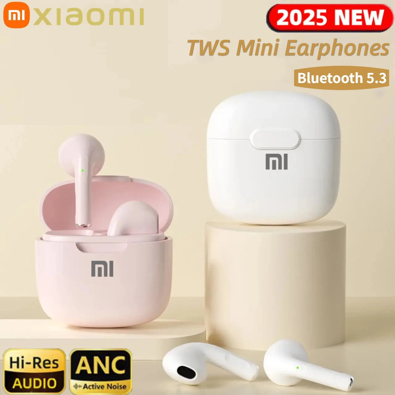 Xiaomi Mini Bluetooth Earphones Wireless Earbuds Bluetooth 5.3 TWS Earphones Touch Control Sports Earphones for Sports Game New