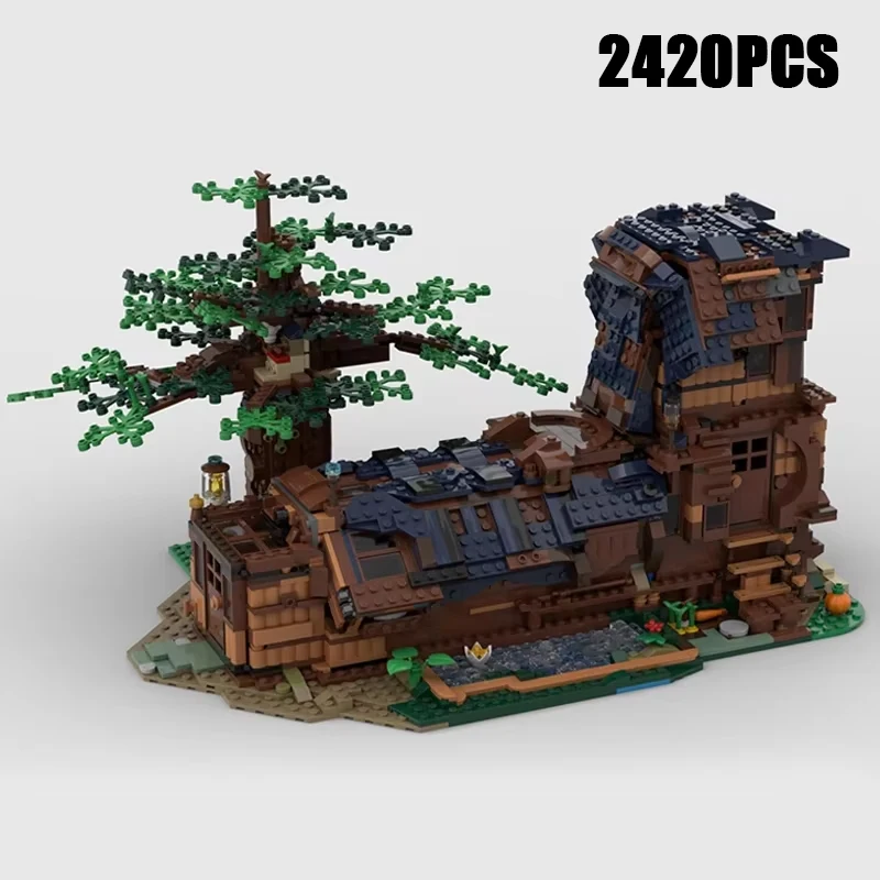 Moc Building Blocks Medieval Modular Fairy Tale Shoe House Technical Bricks DIY Assembly Christmas Toy For Child Holiday Gift