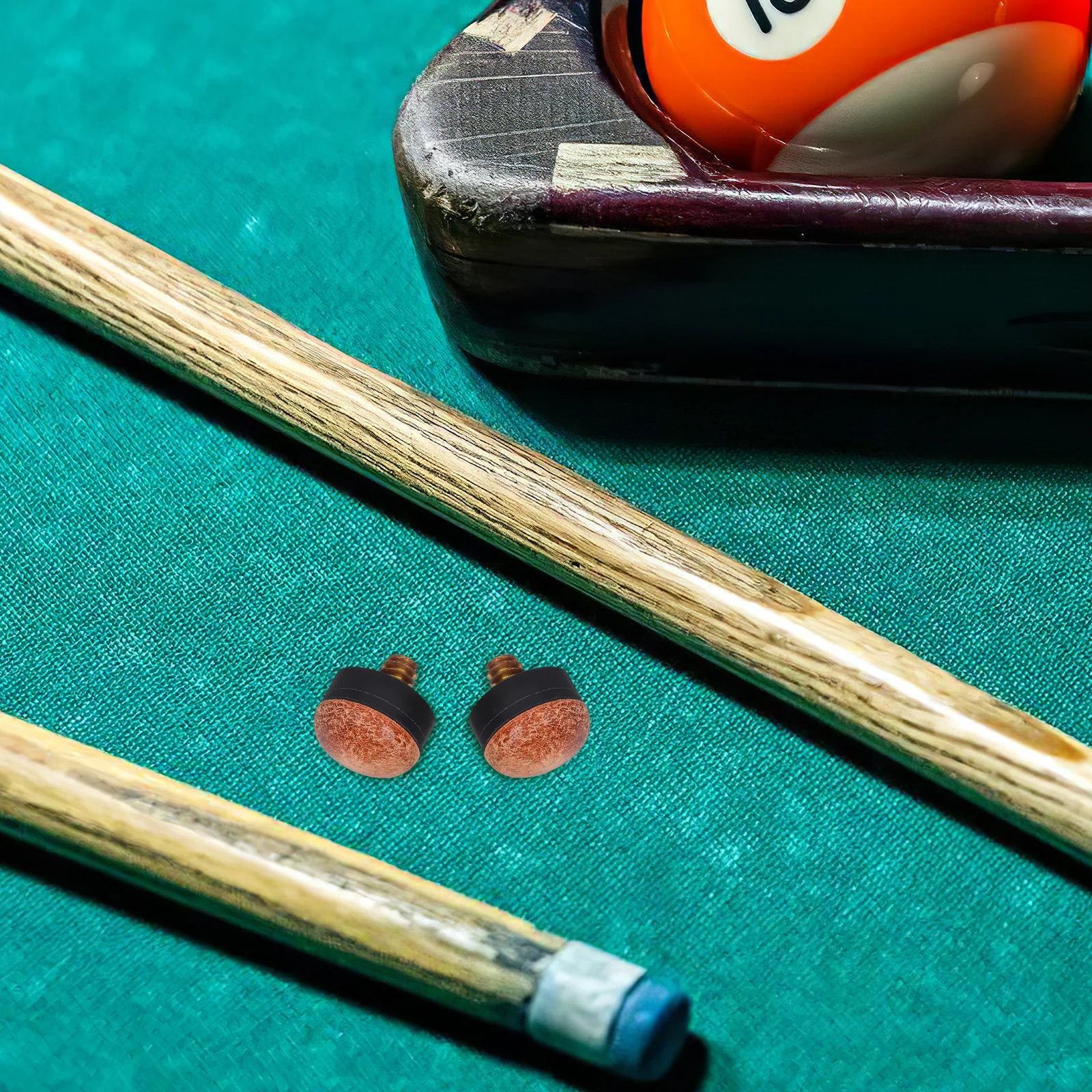 

10Pcs Screw on Pool Cue Tips Replacement 11mm Billiard Snooker Cue Stick Repair Kit Sports Accessories Screw Tips