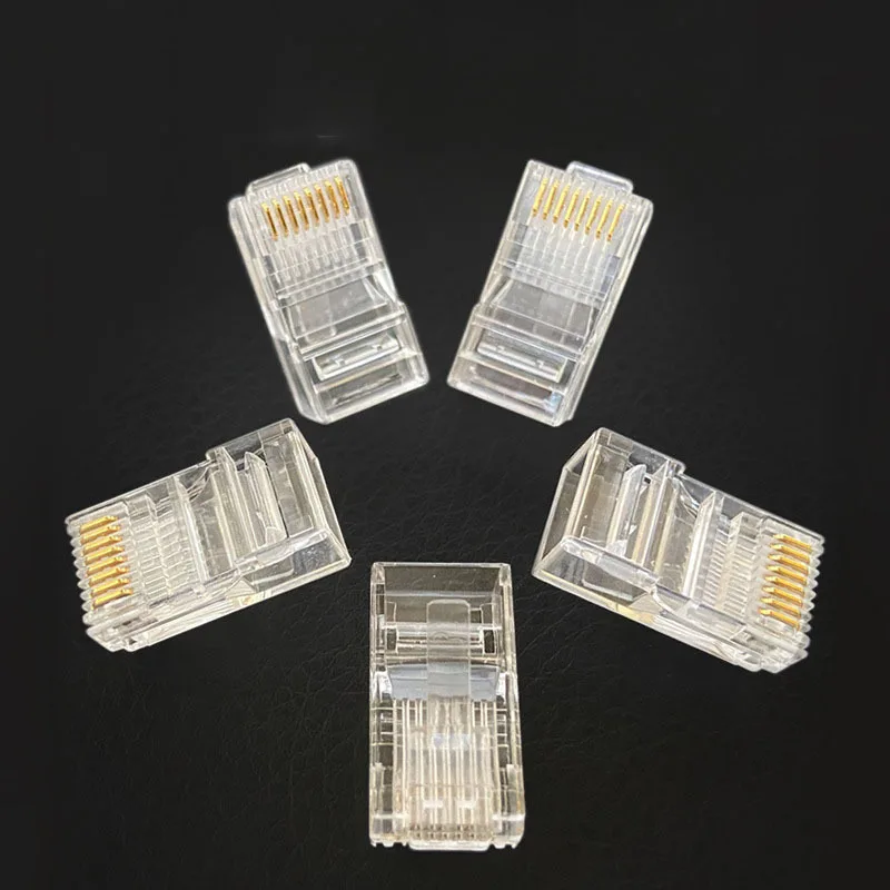Enchufe Modular de red RJ45, conector Cat5, CAT5e, 8P8C, utp, sin blindaje, Modular, Rj45, Terminal de ordenador, DN001