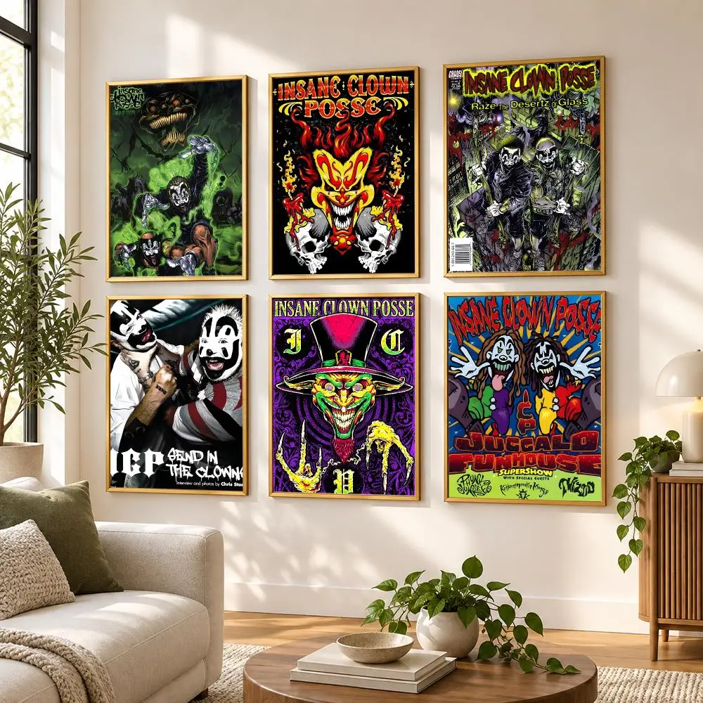I-Insane Clown Posse Poster HD art sticky wall waterproof home living room bedroom bar aesthetic decoration