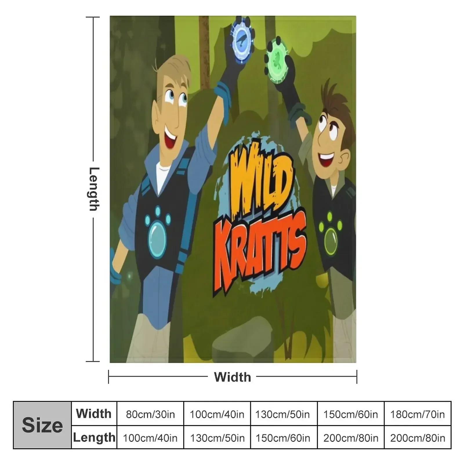 Wild Kratts gift for fans wild kratts costumes Throw Blanket Flannel Fabric Thins Heavy Blankets