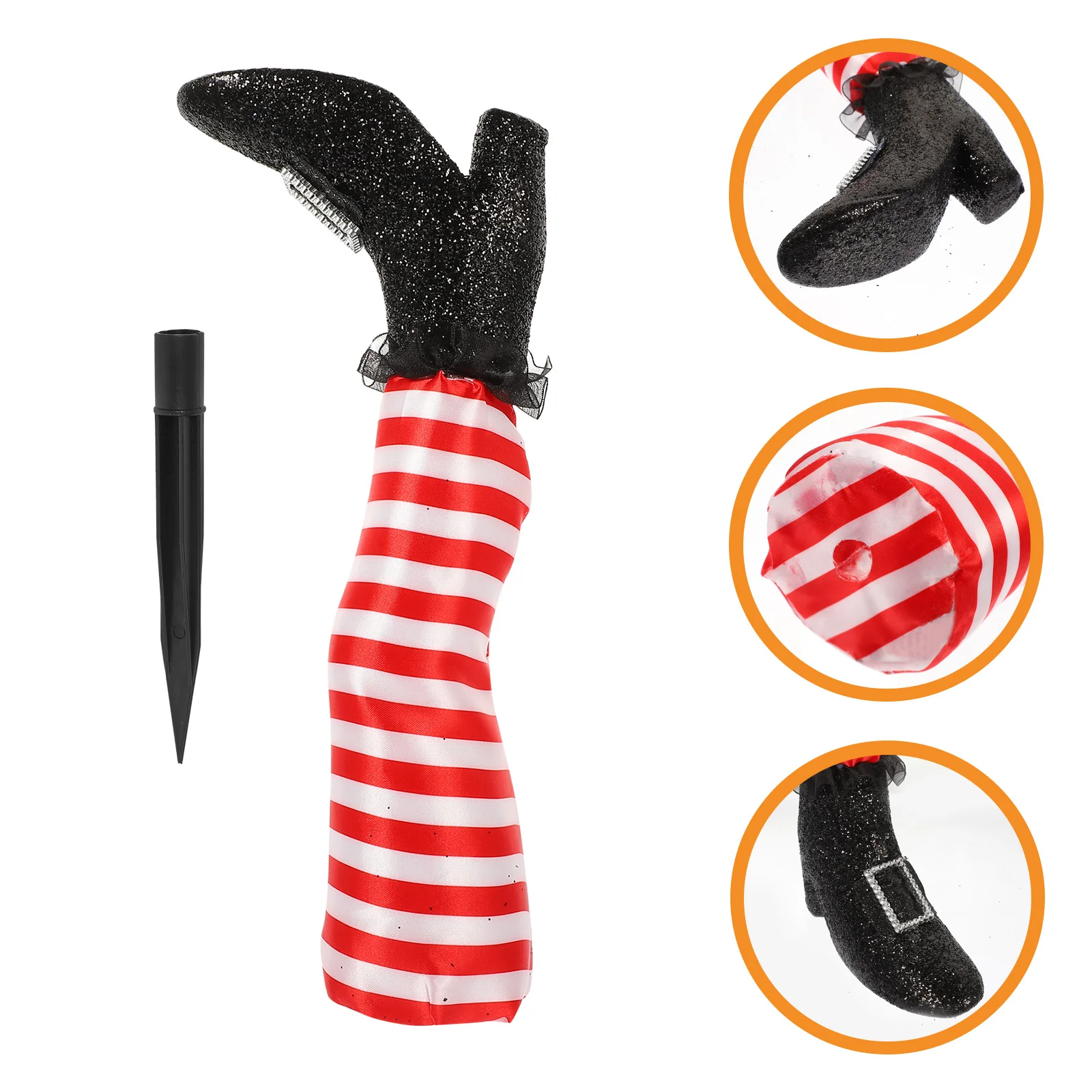 

Halloween Evil Halloween Witches Legs Witch Shoes Leg Upside Down Wicked Wizard Feet With Boot Stake Yard Lawn Garden