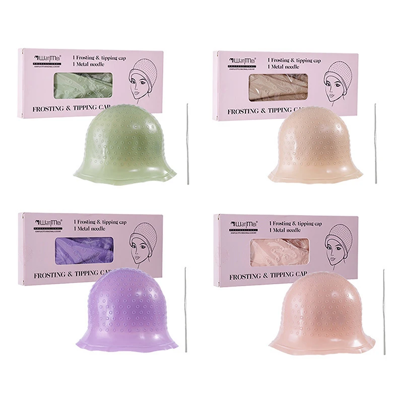 

Шапочка для окрашивания волос, многоразовая силиконовая шапочка для мелирования, выдвижная шапочка для окрашивания волос, матовая шапочка с крючком