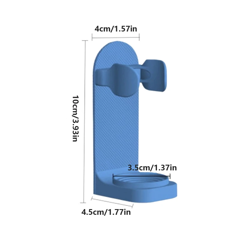 Suporte Escova Elétrica com Padrão Espiral, Drenagem Anti Slip, Largura Ajustável, Ferramenta Banheiro