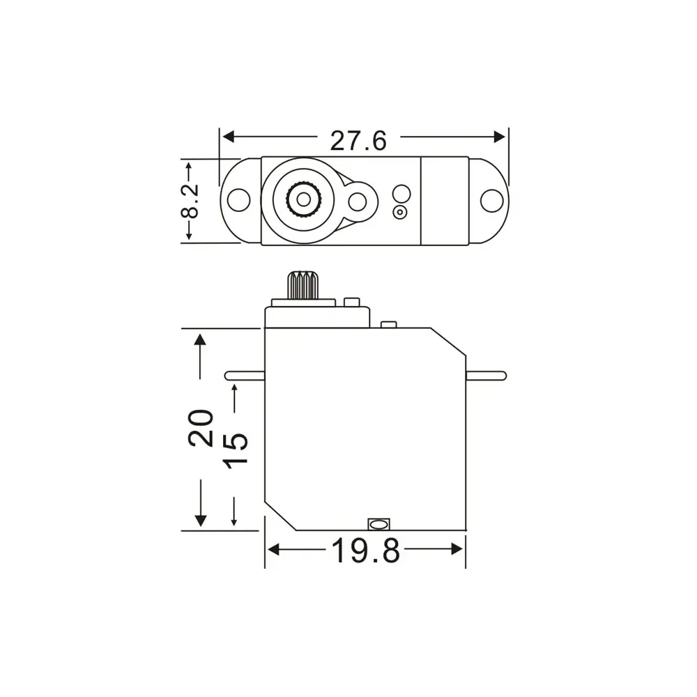 JX Servo PDI-D56MG 5.6g Metal Gear Digital Coreless Servo 0.89KG for RC Car Helicopter Robot Airplane Aircraft Drone DIY